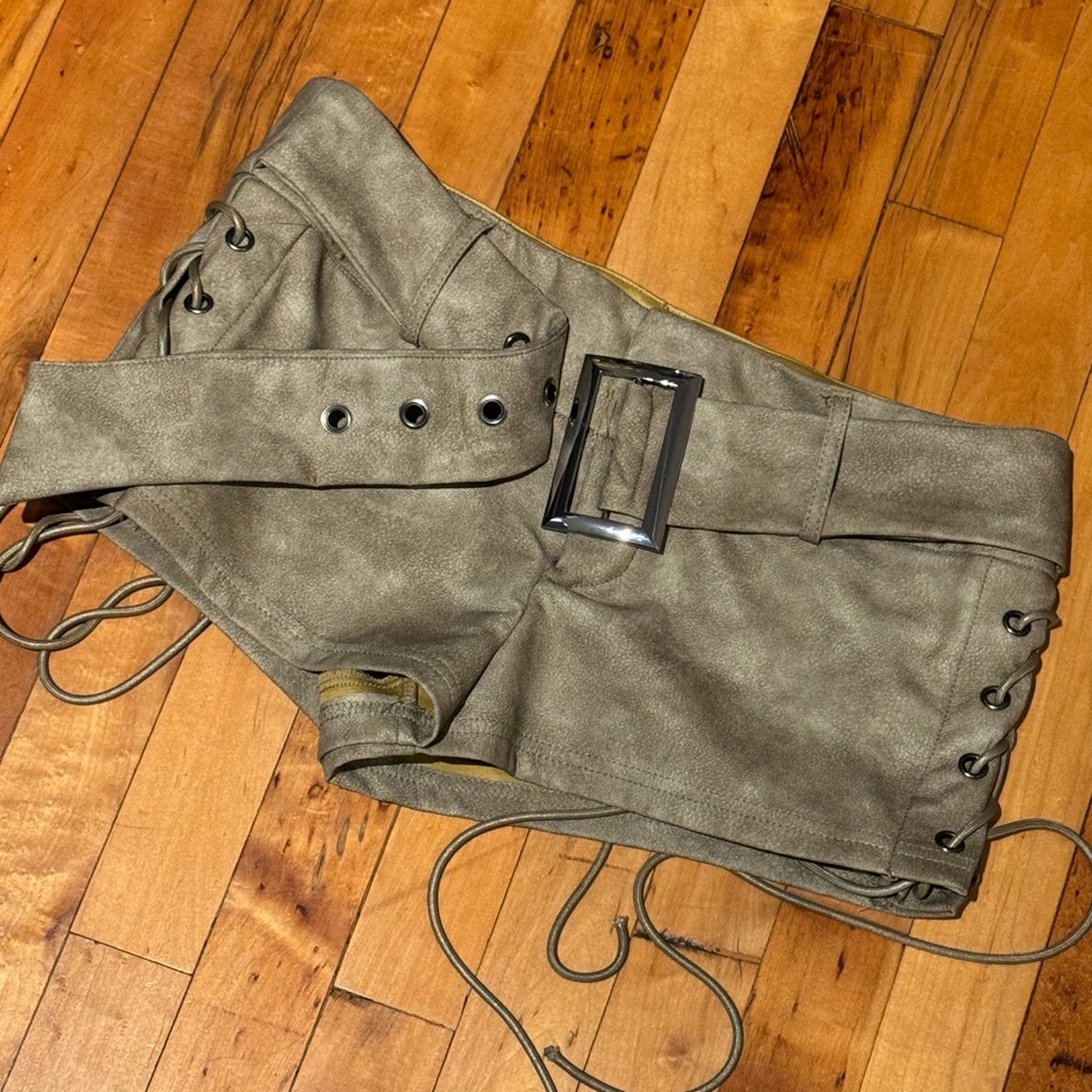 SHEIN Mustard Casual Shorts